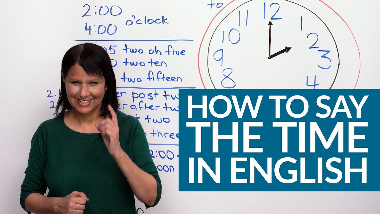 How to say the time in English