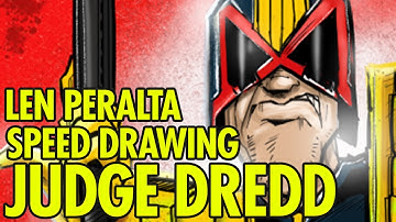 LEN PERALTA: Speed Drawing: Judge Dredd