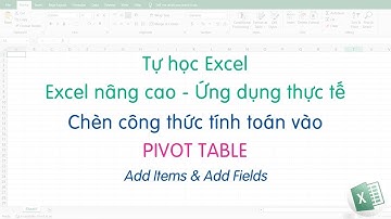 Tự học Excel | Chèn công thức vào PIVOT TABLE (Add Items & Add Fields)