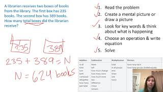 Choosing an Operation to Solve Word Problems- Review