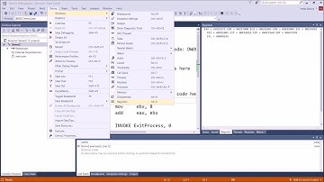 Assembly Tutorial:  Assembling Your First Assembly Program Using Visual Studio 2017