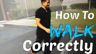 Physical Therapist Shows How To Walk Correctly