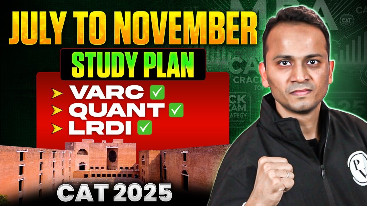 CAT 2025 | Last 5 Months Study Plan | MBA Wallah - YouTube
