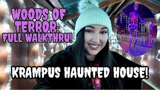 Vlogmas: Krampus Themed Haunted House at Woods of Terror 2024!!