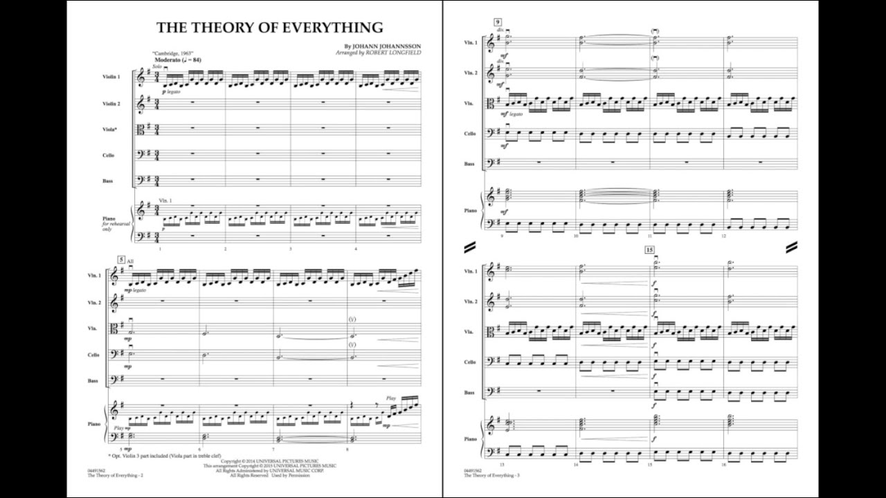 The Theory of Everything by Johann Johannsson/arr. Robert Longfield