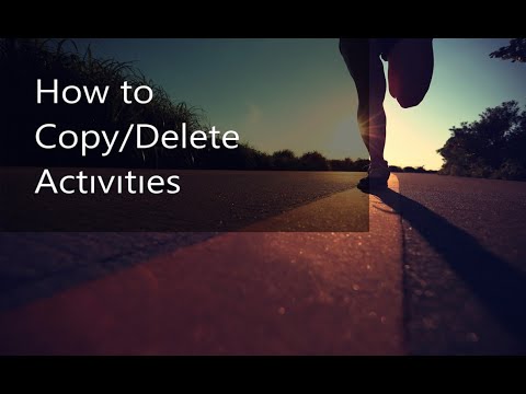 Delete or Copy Workouts in Your Plan
