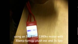 turnigy sk3 motor and turnigy plush 30a esc problem