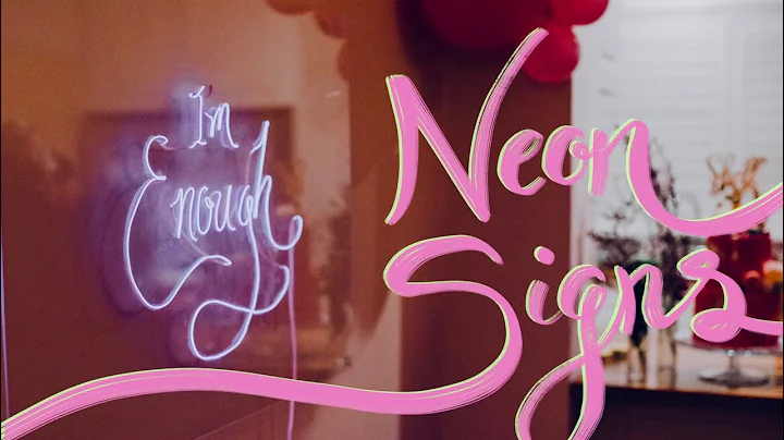 CUSTOM NEON SIGNS: How to Make DIY Neon Signs on a...