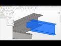 Cuts in structural steel design with Autodesk Inventor – SolidSteel parametric tutorial