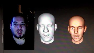Faceshift + Kinect on Windows 7 3D Live facial capture test Realtime 2.24.13