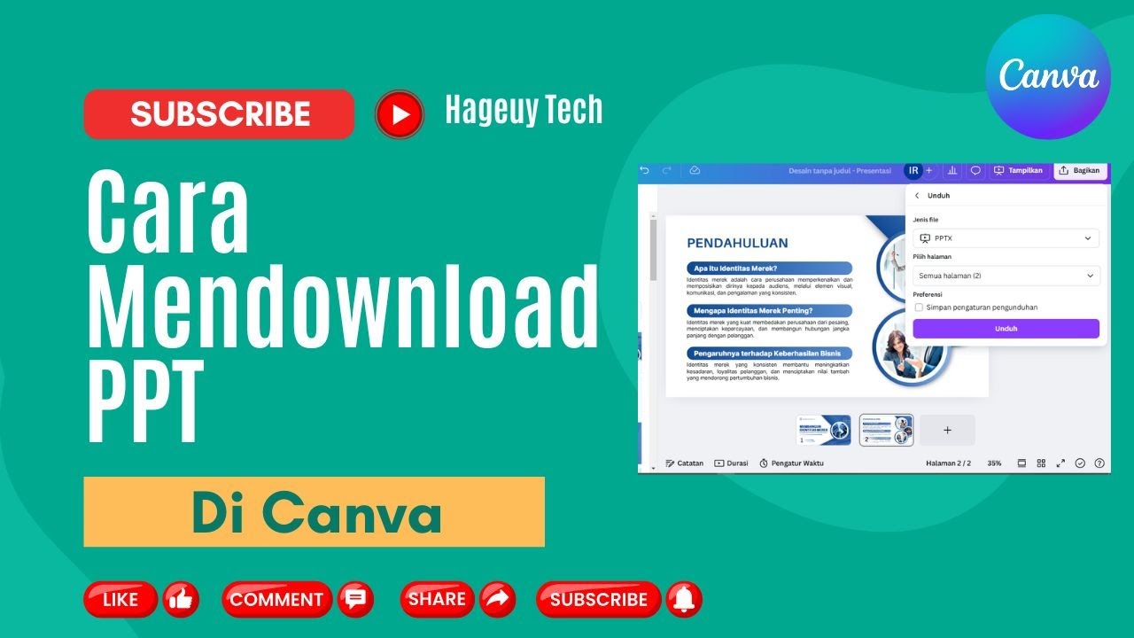 Cara Mendownload Ppt Di Canva Canva YouTube Cara mendownload ppt di canva canva youtube