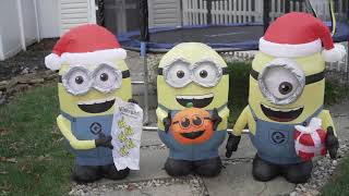 Minion Dave Airblown Inflatable Christmas 2020 4K Unboxing