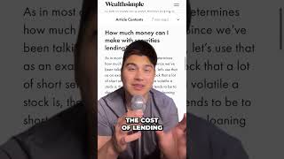 Wealthsimple Now Offers Stock Lending  What Is It?