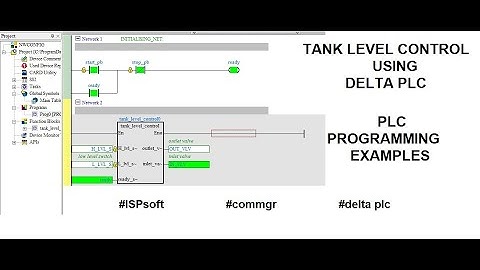 DELTA PLC TANK LEVEL CONTROL USING FUNCTION BLOCK