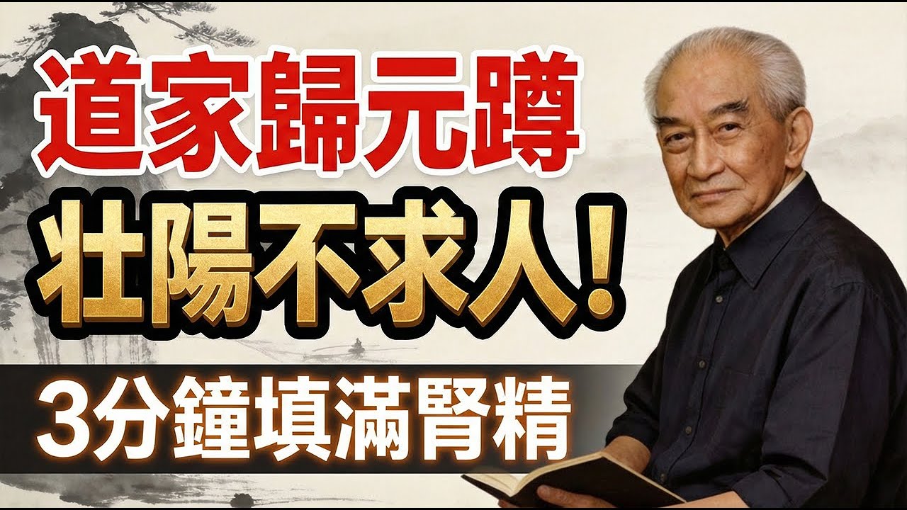 南懷瑾傳授道家歸元蹲：引火歸元，補足陽氣，練就金槍不倒的真功夫。一個動作壯宗筋！3分鐘填滿腎精，強壯宗筋的救命神功！#南懷瑾 #補腎