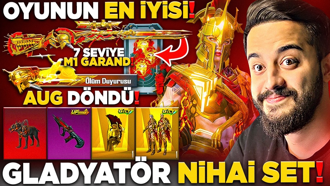 OYUNUN EN İYİ NİHAİ SETİ GELDİ! 7 SEVİYE M1 ve EFSANE AUG GERİ DÖNDÜ! PUBG Mobile