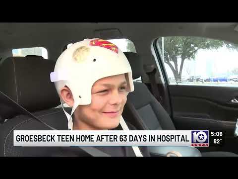 ‘One step at a time,’: Groesbeck teen shot in head on Christmas Day heads home