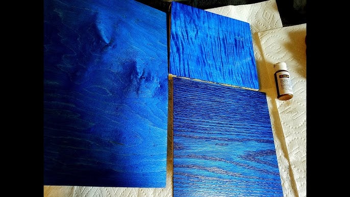 Blue Wood Dye - Aquamarine Wood Stain Color With Formula 