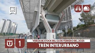 Tren Interurbano México-Toluca El Insurgente. Videos de stock Santa Fe - Observatorio del 02-02-2026