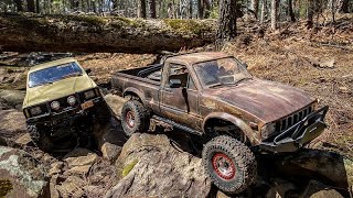 RC4wd TF3 VS TF2 at the 3 Mile Gorge, Head to Head Shootout, Leaf Spring Trailfinder Comparison