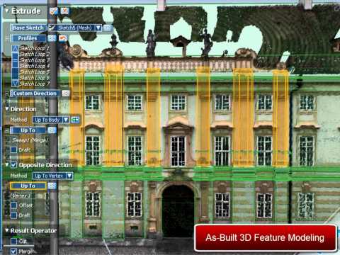 3D Modeling from Long Range Scan Data for Building Design (Part 2)