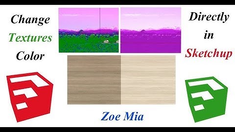 Sketchup Tutorial Changing Color of Textures in Sketchup | Change Texture