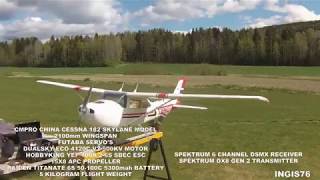 Rc Flight Maiden Cmpro China Cessna 2100Mm Skylane Nittedal Norway