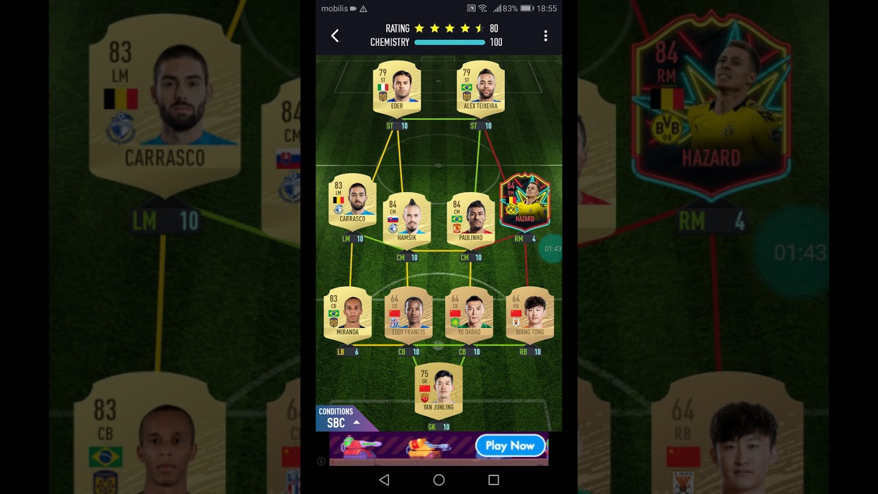 Completing Chinese Super League SBC (pacybits 20)