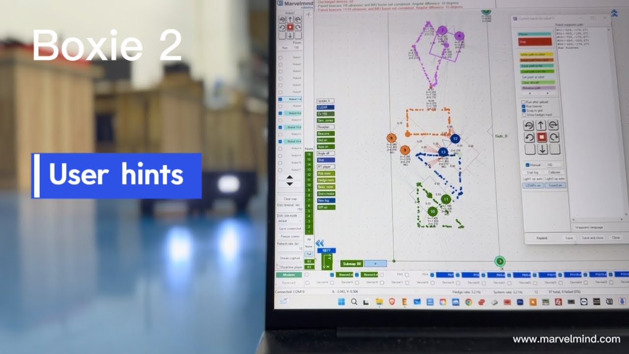 Boxie 2 User Hints: Autonomous Mobile Robots | Marvelmind