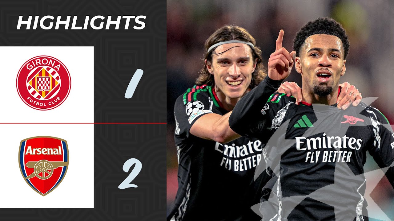Girona 1-2 Arsenal | Extended Highlights ⚽ | Epic Comeback!  | Champions League Final Group Stage