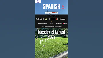 TUESDAY 19 AUGUST 2025 Football Result La Liga Shorts Football 85tvsport 