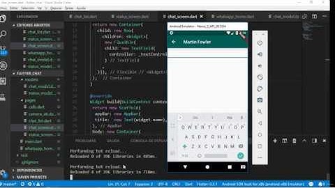 Master Flutter Dart De cero a experto - Flutter WhatsApp CLONE - 14 Icon button