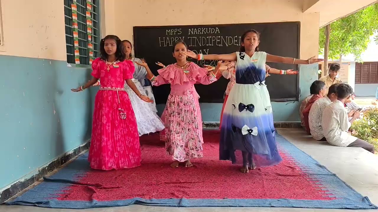 Mpps Narkhuda shamshabad mandal 5 th class champsIIndependens day celebration 15/8/2025