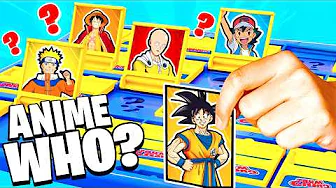 GUESS WHO but with ANIME CHARACTERS! (Goku, Naruto, One Punch Man, and More)