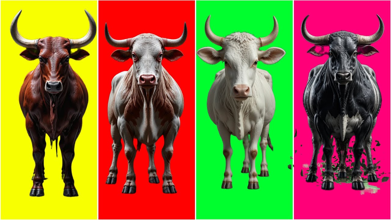 Funny Valiente the Bull🐃 🆚Funny Horse🐎🆚Funny Goat🐐🆚Funny Angus the Bull🐂🔴Tiles Hop EDM Rush