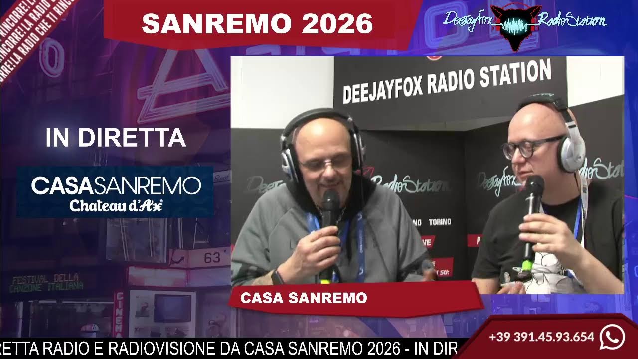 Mercoledì 25 la prima diretta da Casa Sanremo, Andrea & Melo