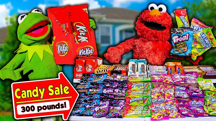 Kermit the Frog and Elmo Buy 300 Pounds of Halloween Candy!
