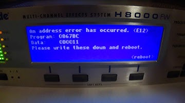 Eventide H8000FW. Boot.