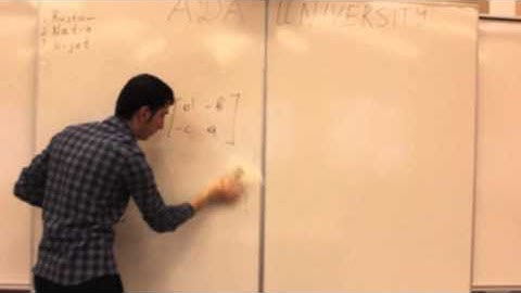 ADA UNIVERSITY CIS 106 Matrices, Square, Inverse .....Rustam Nijat and Natig