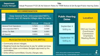 08/04/25 BoCC Special TRIM Meeting