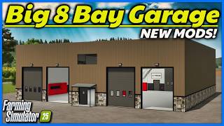 New Mods - Big 8 Bay Garage, Le Lachat Production, & Tons of Updates! | Farming Simulator 25