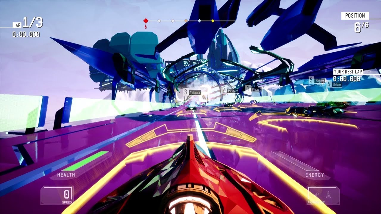 Redout (PS4) Gameplay - Career Mode Part 2 - So many Twists and Turns!