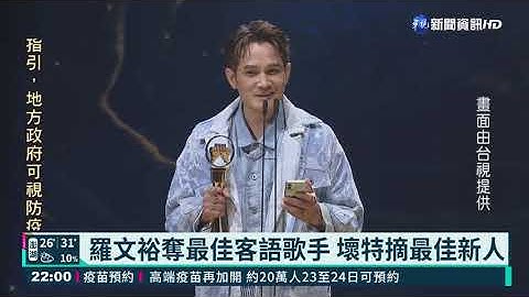 許富凱終結連6槓! 榮登金曲台語歌王｜華視新聞 20210821