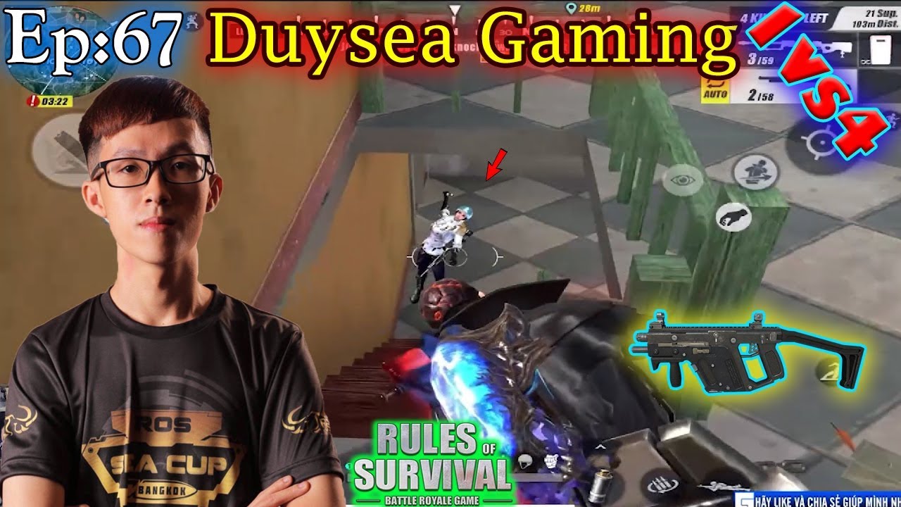 1vs4!! Duysea Gaming ||Ros Most Kill,Rules of Survival,Duysea,Loki,Morad|| EP:67