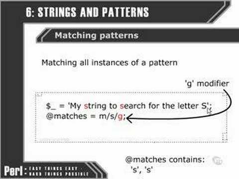 Perl Tutorials -Part 54- Matching globally