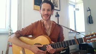 Video voorbeeld van "How to play "Asatoma" (Kevin James) - fingerstyle guitar tutorial (Mantra music)"