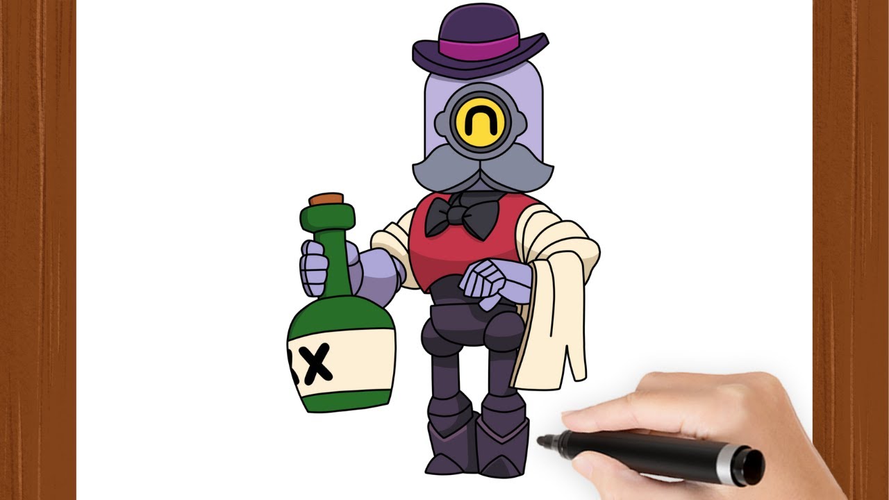 How To Draw BARLEY I BRAWL STARS  I Easy