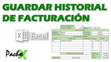 Como guardar el historial de facturación en Excel con una macro sencilla | Microsoft Excel
