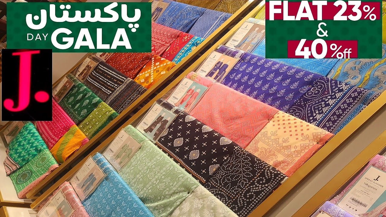 j. junaid jamshed Pakistan day sale 2023||