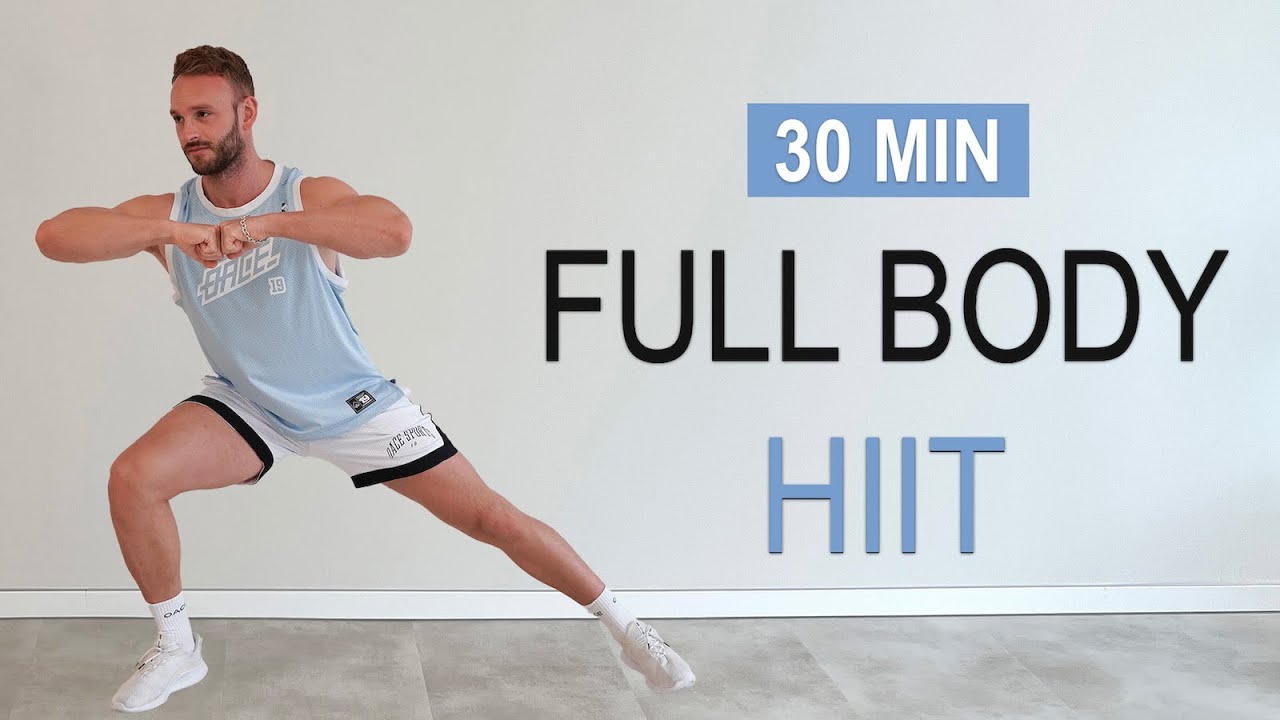 30 MIN FULL BODY HIIT WORKOUT - Full body Cardio, No Equipment, No ...